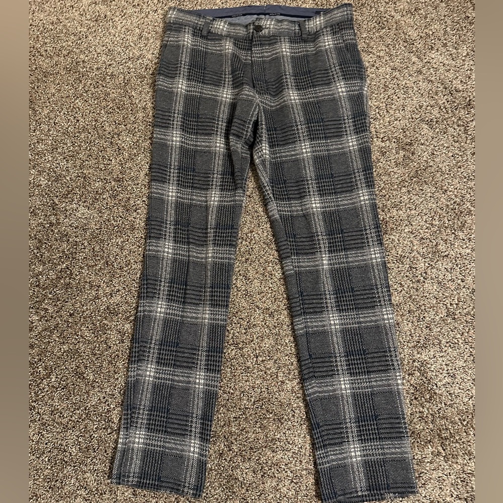 Scotch and Soda Blue Plaid Pants 29x32
